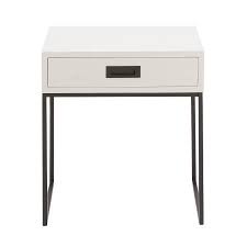 Decmode Contemporary 24 X 20 Inch Chic Rectangular Side Table Walmart Com End Tables Metal Side Table End Tables With Drawers
