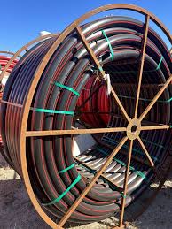 4" SDR 13.5 BLACK W/RED STRIPES CONDUIT HDPE PIPE 766'ROLL ...