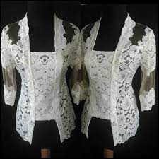 Kebaya Modifikasi Bahan Brokat Mix Tile Prancis Hasiljahitan Kebayabali Kebayamodifikasi Batik Kebaya Kebaya Kebaya Modern Dress