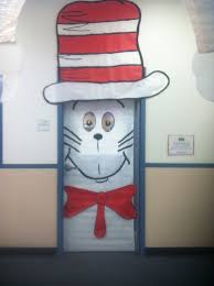 The Cat In The Hat Classroom Door Dr Seuss Classroom Door Seuss Classroom School Door Decorations