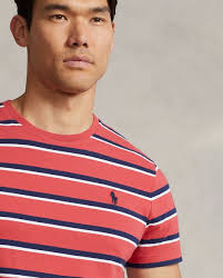 Polo Ralph Lauren Men's Classic Fit Short Sleeve T-Shirt Red/Navy Size XL