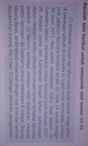 Check spelling or type a new query. Kalimat Interpretasi Pada Teks Tersebut Di Tunjukkan Nomor A 7 B 6 C 2 D 1 Tolong Di Bantu Brainly Co Id
