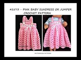 Crochet Pattern Baby Dress Girl S Dress Pattern 2573 Easy Beginner Crochet Baby Dress Youtube