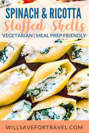 Spinach Ricotta Stuffed Shells Will Save For Travel Recipe Healthy Meat Recipes Healthy Recipes Stuffed Shells Ricotta