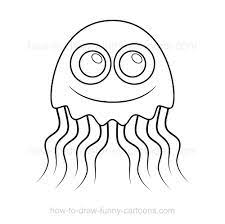 How to draw a jellyfish for kids very easy. How To Draw A Jellyfish
