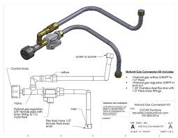 Cooke Fire Pit Table Natural Gas Conversion Kit