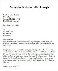 Business Letter Exle Sales Pitch Product Persuasive Letter Persuasive Letter Example Business Letter Example