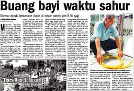 Pembuangan bayi melibatkan banyak faktor. Isu Pembuangan Bayi 2018