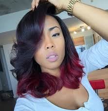 A burgundy hair color is a blend of brown and purple that create a deep burgundy red wine hue. Ombre Remy Human Hair 1b Burgundy Body Wave Hair Color Burgundy Summer Hair Color Burgundy Hair