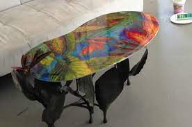 Check spelling or type a new query. Fused Glass Coffee Table Fused Glass Glass Art Fusion Furniture