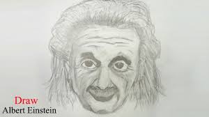 (learning to draw in this manner will teach you how to break an image down in to simple shapes and it can be applied to life drawing.)•. How To Draw Albert Einstein Step By Step Very Easy Youtube