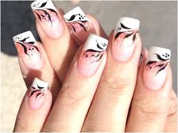 Nageldesign French Muster Top Gel Nails Photo 1 Nageldesign French Weiss Mit Muster Franzosische Nageldesign Naildesign Nageldesign