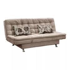 Sofá cama doble reclinable Maria-vel, color marrón claro, Almof 421