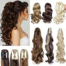 Real Thick Claw Ponytail Hair Piece Clip In Hair Extensions As Human Blonde Hair Ponytail Hair Piece Clip In Hair Extensions Ponytail Hairstyles