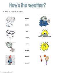 The Weather Interactive And Downloadable Worksheet You Can Do The Exercises Online Or Download Th Weather Worksheets Seasons Worksheets First Grade Worksheets