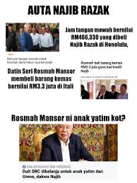 In short, when lokman talks — and he sure talks a lot — that is seen as rosmah talking. Sensasi Viral Aku Pun Heran Najib Razak Cakap Belanja Facebook