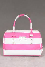 Kate Spade High Falls Melinda Satchel In Cream And Gula Pink Handbags Bags Handbag