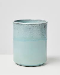 Blue is opposite orange on the color wheel and both light and dark blue complement orange. Cena Blue Terracotta Utensil Pot Oliver Bonas
