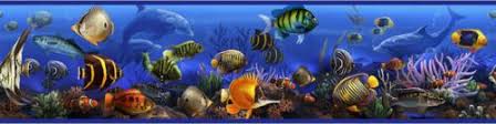 Borduere Meer Fische Delfine Bad Deko Fliesen Tapete Borte Selbstklebend Abloesbar Fliesen Tapete Wandtattoo Kinderzimmer Tapeten