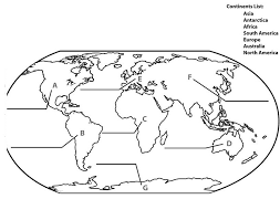 Mapa Del Mundo Para Colorear