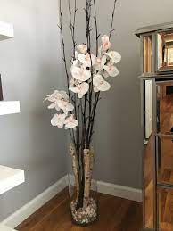 Orchid Flower Floor Vase Crafty Diy Decor Floor Vase Decor Diy Vase Decor Home Decor Vases
