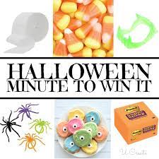 Halloween Minute To Win It Games U Create School Halloween Party Halloween School Halloween Class Party