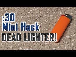 Then unfold the gum wrapper until it's fully flat. How To Revive A Dead Lighter Youtube
