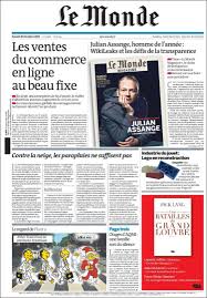International, france, société, economie, culture, environnement, blogs. Newspaper Le Monde France Newspapers In France Saturday S Edition December 25 Of 2010 Kiosko Net