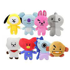 Brand new / 100% authentic goods. 20cm Kpop Bangtan Boys Bts Bt21 Plush Toys Doll Tata Van Cooky Chimmy Shooky Koya Mang Plush Stuffed Toys For Children Kids Gift Onshopdeals Com