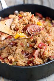 One Pan Jambalaya Recipe Chicken And Sausage Jambalaya Recipes Jambalaya Recipe