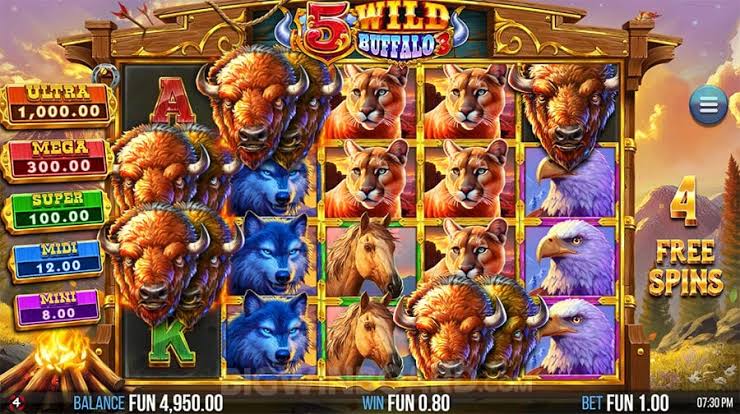 5 Wild Buffalo 3 (4ThePlayer) Slot Review & Demo