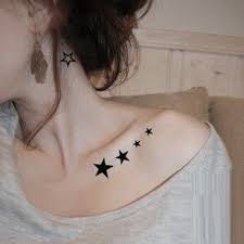 Hinh Xăm Nữ Tim Với Google Tattoo Sterne Schlusselbein Tattoo Tattoo Muster