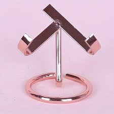 1 elegant crystal mineral display stand metal base suitable