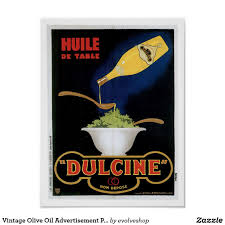 Vintage Olive Oil Advertisement Poster Ad Art Vintage Food Posters Poster Art