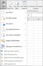 Leider wird es nur in die erste wenn du einen homogenen datenblock einliest, versucht excel natürlich diesen in eine zeile zu packen ob sich so etwas allerdings vernünftig in excel bearbeiten lässt, ist eine andere frage. Importieren Von Daten Aus Externen Datenquellen Power Query Excel