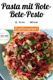 Pasta Mit Rote Bete Pesto Und Koriander Rezept Rote Bete Gesunde Rezepte Vegetarisches Mittagessen