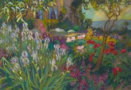 Le Jardin Aux Iris Robert Antoine Pinchon Cozyhuarique Art Landscape Art Art Painting