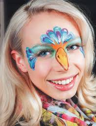 Kinderschminken Paradies Vogel Schminken Schminkanleitung 5 Kinderschminken Kinder Schminken Schminken