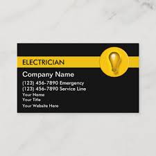 Electric lights blue electrician business card | zazzle.com. Electrician Business Cards Zazzle Ca