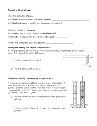 Start studying density science 6th grade. Density Worksheet