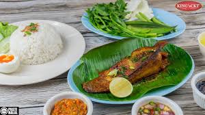 Nasi putih + fresh ikan bakar kembung + bendi + sambal portugis + air asam. Ikan Bakar King S Menu Istimewa Di King S Char Kuey Teow
