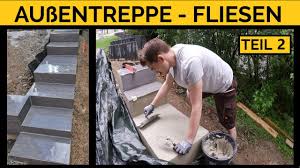 Alles mit silicon ausspritzen und abdichten. Aussentreppe Fliesen Feinsteinzeug Verlegen Im Aussenbereich Teil 2 Youtube