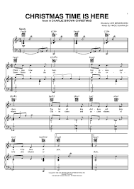 I have several versions of christmas time is here arranged for different playing levels. Christmas Time Is Here Quot Sheet Music By Vince Guaraldi For Piano Vocal Chords Sheet Music Now