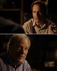 S6E7. Howard accuses Jimmy of plotting against him. [Cliff]: “You say that  Jimmy McGill drugged you. How is that possible?” [Howard]: “The photos,  they were wet with…something.” [Cliff]: “The *missing* photos.” [Howard]: “