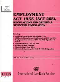 (part xii of the act is not applicable) or. Employment Act 1955 Act 265 Regulation