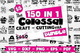 Download icons in all formats or edit them for your designs. Craft Mega Bundle 150 In 1 Graphic By Prettygrafik Creative Fabrica Svg Dxf Silhouette Cameo Machine