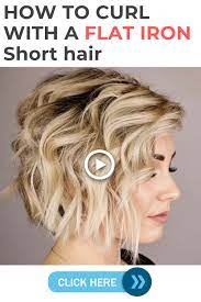 How To Curl With A Flat Iron Short Hair Flat Iron Curls Short Hair Fixing Short Hair Flat Iron Short Hair