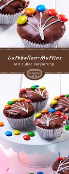 Luftballon Muffins Rezept Muffins Backen Einfacher Nachtisch Kuchen Kindergeburtstag