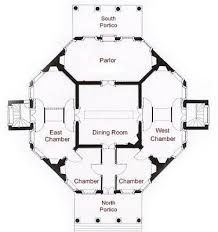 Floor Plan Of Thomas Jefferson S Poplar Forest Near Lynchburg Va Octagon House Floor Plans Vintage House Plans