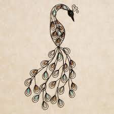 The Resting Peacock Metal Wall Art Presents One Of Nature S Most Dazzling Creatures In A Stylish Abstract Fo Peacock Wall Art Feather Wall Art Iron Wall Decor